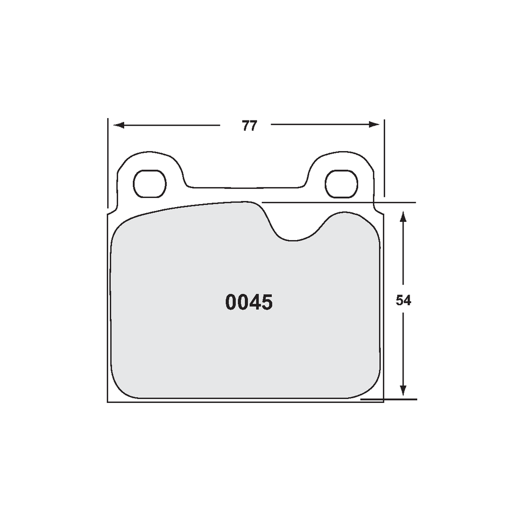 PFC Classic Porsche 911 1978-83 Front Brake Pads - 11 Compound - 0045.11.15.44