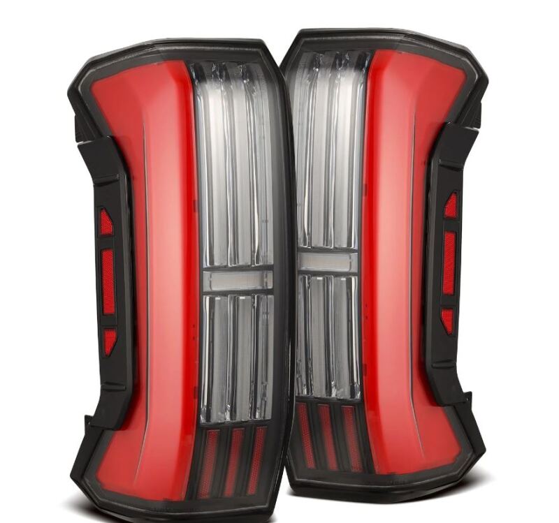 AlphaRex 22-24 Toyota Tundra NOVA-Series Prismatic LED Tail Lights - Black/Red 673002