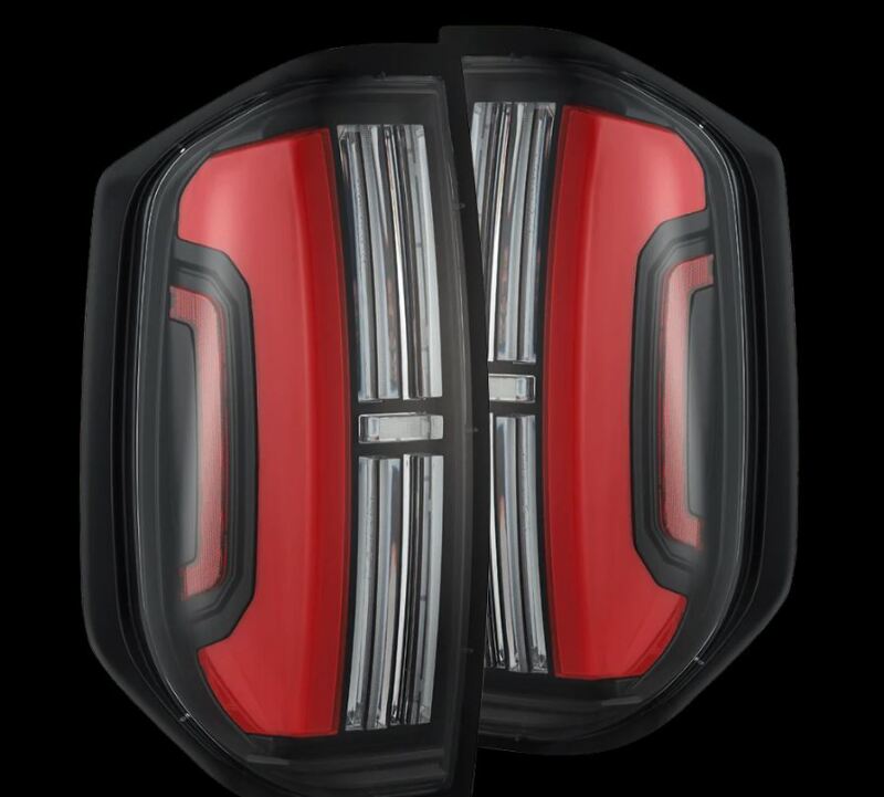 AlphaRex 14-21 Toyota Tundra Nova-Series LED Tail Lights - Black Red 672052