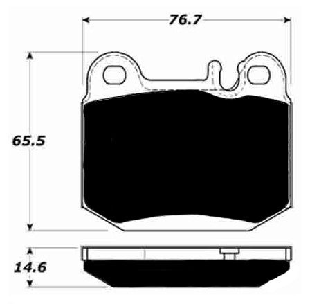 Porterfield Brake Pads for 2000 MERCEDES-BENZ ML500