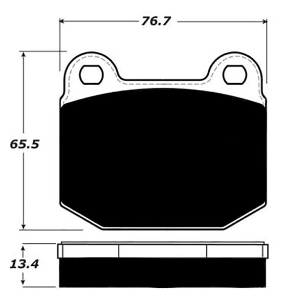 Porterfield Brake Pads for 2001 LOTUS ELISE