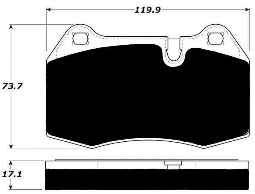Porterfield Brake Pads for 2002 MASERATI QUATTROPORTE