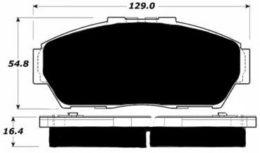 Porterfield Brake Pads for 1995 HONDA CIVIC Sedan EX w/ ABS