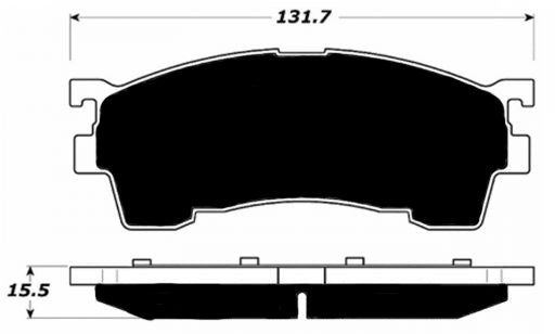 Porterfield Brake Pads for 2002 MAZDA 626 R/Drum