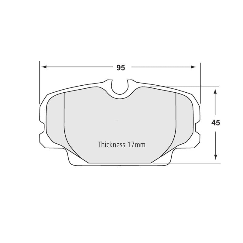 PFC BMW E30 3-Series Front Brake Pads - 11 Compound - 0278.11.17.44