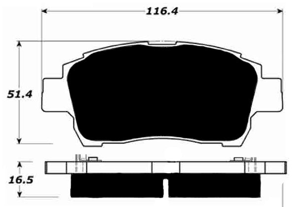 Porterfield Brake Pads for 2001 TOYOTA MR 2 SPYDER