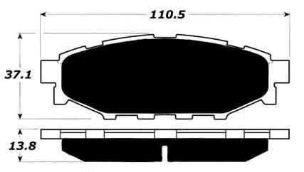 Porterfield Brake Pads for 2013 SUBARU OUTBACK 2.5i