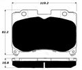 Porterfield Brake Pads for 1997 TOYOTA SUPRA Turbo