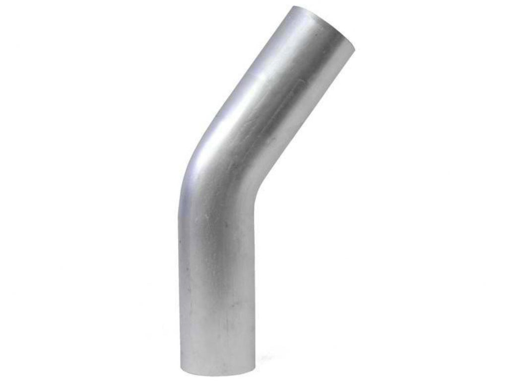 HPS 4-1/2" OD 35 Degree Bend 6061 Aluminum Elbow Pipe Tubing 15 Gauge w/ 6" CLR
