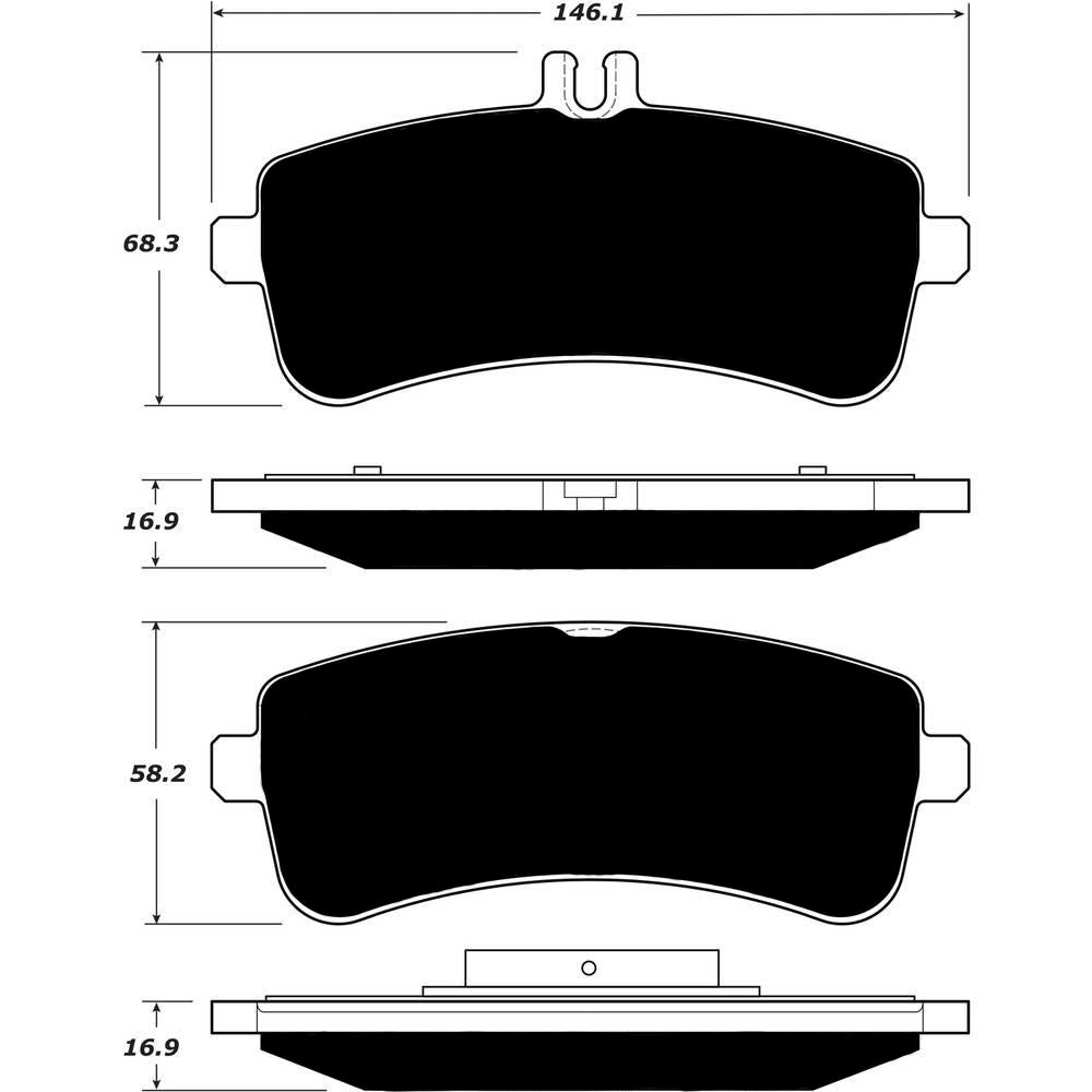 Porterfield Brake Pads for 2015 MERCEDES-BENZ S63 AMG - w/Iron Discs