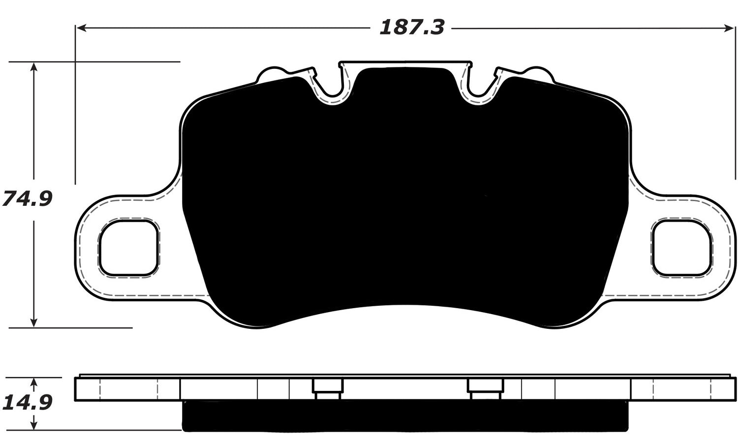 Porterfield Brake Pads for 2016 PORSCHE 918 w/Race Package