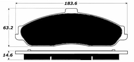 Porterfield Brake Pads for 2008 CHEVROLET CORVETTE Z51