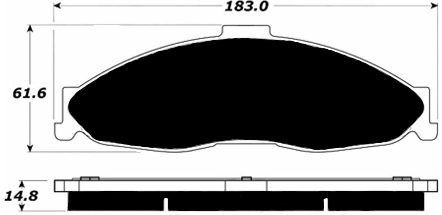 Porterfield Brake Pads for 2000 CHEVROLET CAMARO