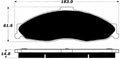 Porterfield Brake Pads for 2001 PONTIAC FIREBIRD