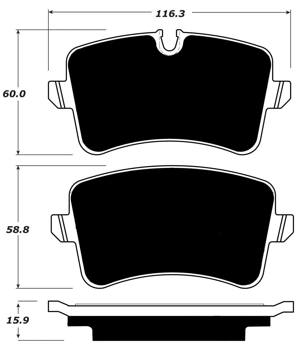 Porterfield Brake Pads for 2017 AUDI A6 Quattro 3.0T