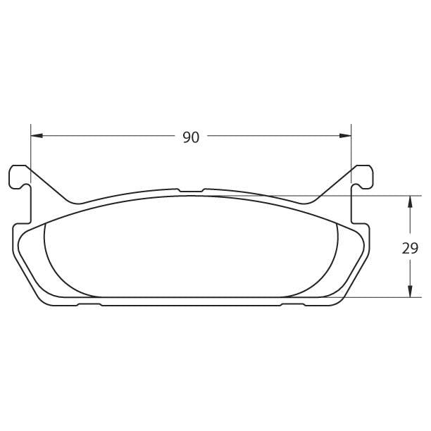 PFC Spec Miata (NA 1.6L) Rear Brake Pads - 08 Compound - 0458.08.13.44