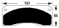 Porterfield Brake Pads for 1974 CHEVROLET CORVETTE Dual Pin