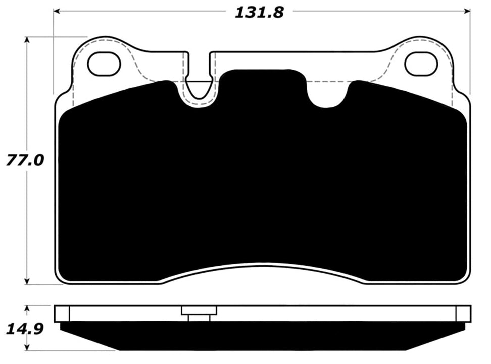 Porterfield Brake Pads for 2009 VOLKSWAGEN TOUAREG 2 V8 4.2L w/330mm Front Discs