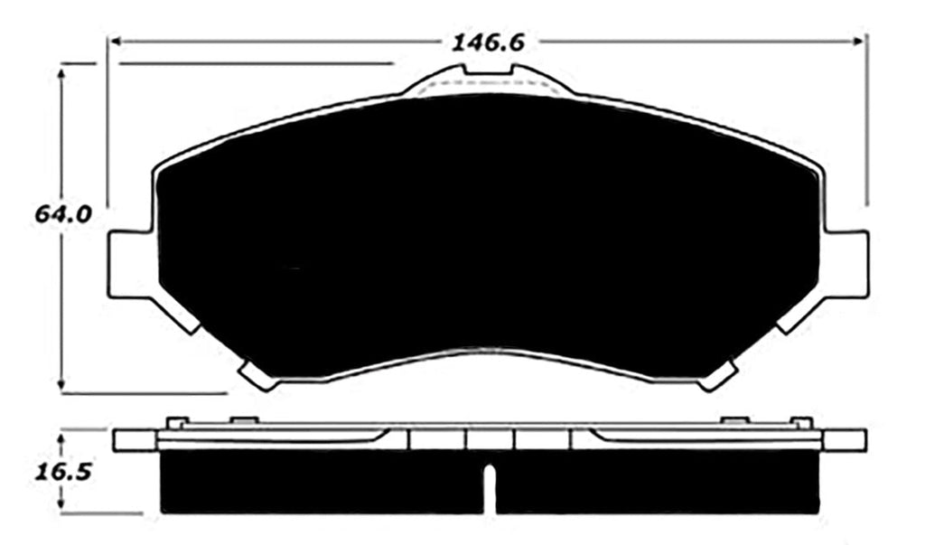 Porterfield Brake Pads for 2009 DODGE CARAVAN / GRAND CARAVAN