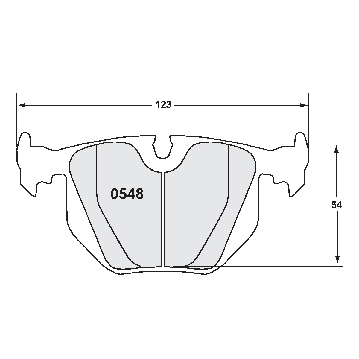PFC BMW Spec E46, M3 Rear Brake Pads - 332 Compound - 0548.332.16.44