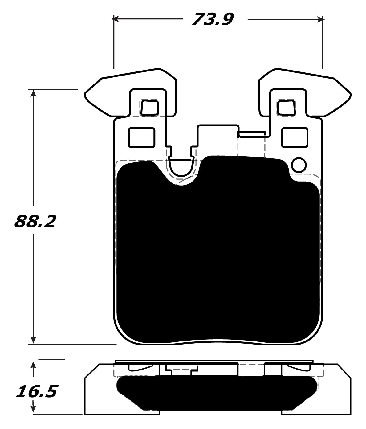 Porterfield Brake Pads for 2016 BMW M4 - Exc M Carbon Brakes