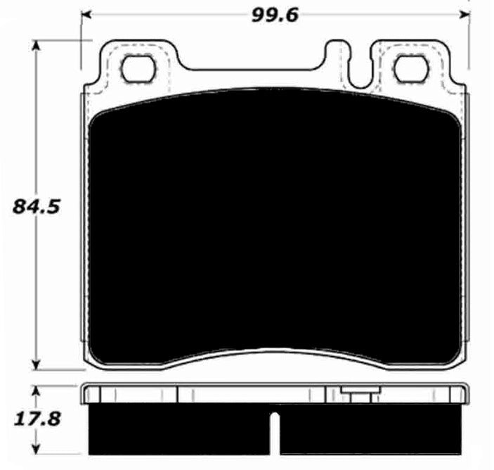 Porterfield Brake Pads for 1992 MERCEDES-BENZ 300SE Girling Front Cal.