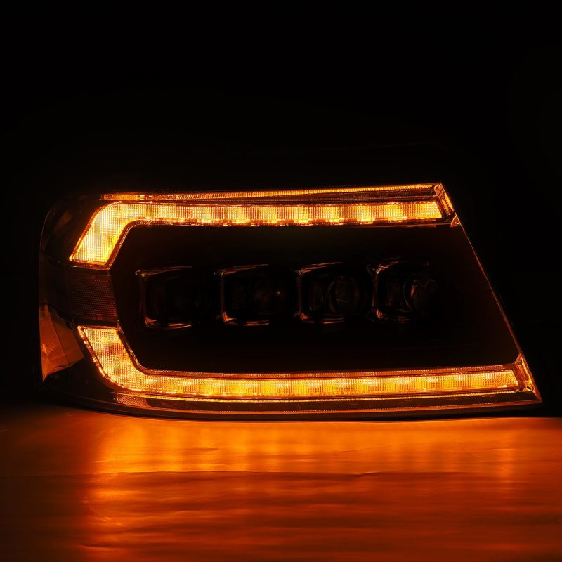 AlphaRex 04-08 Ford F-150 (No 2004 Heritage) NOVA-Series LED Proj HL Alpha-Blk w/Actv Lgt / Seq. Sig 880128