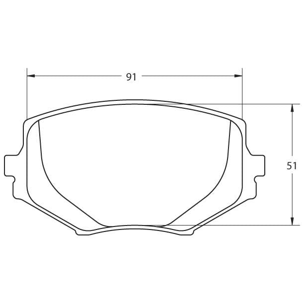 PFC Spec Miata (NA/NB 1.8L) Front Brake Pads - 97 Compound - 0635.97.13.44