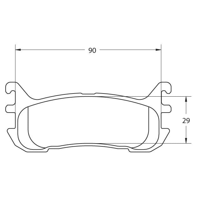 PFC Spec Miata (NA/NB 1.8L) Rear Brake Pads - 11 Compound - 0636.11.13.44