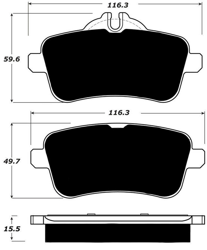 Porterfield Brake Pads for 2015 MERCEDES-BENZ GL63 AMG