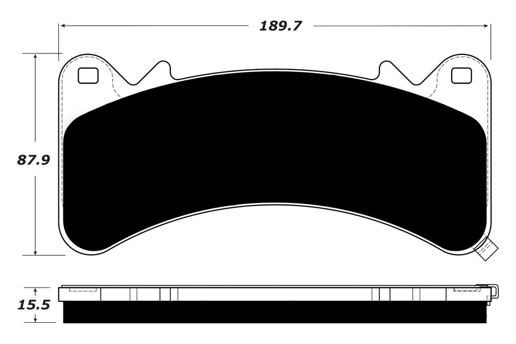 Porterfield Brake Pads for 2016 GMC Yukon 4WD w/6 Piston BBK