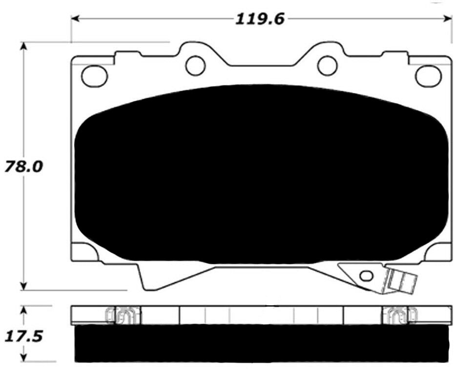 Porterfield Brake Pads for 1998 LEXUS LX 470