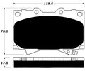 Porterfield Brake Pads for 2006 LEXUS LX 470