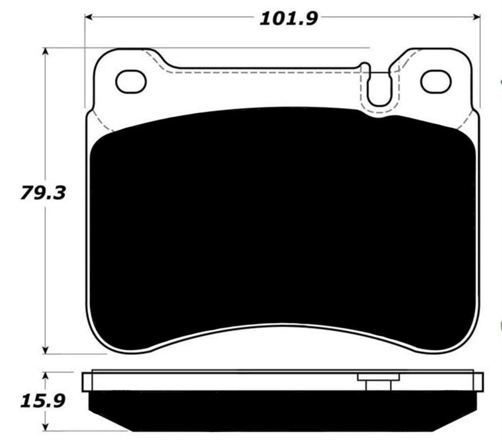 Porterfield Brake Pads for 2007 MERCEDES-BENZ SLK280 Sport Pkg