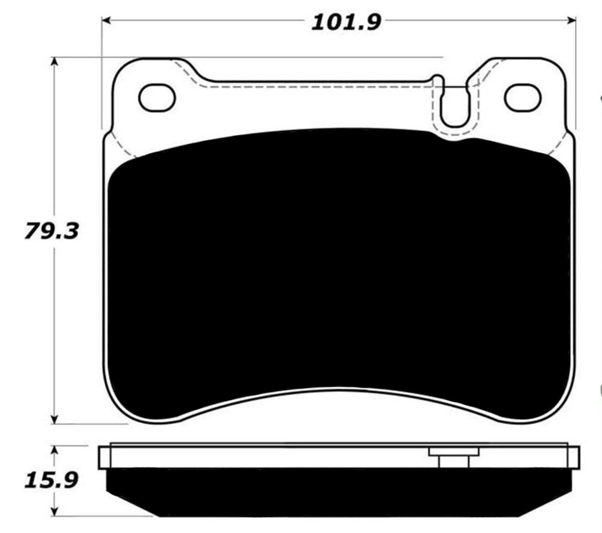 Porterfield Brake Pads for 2007 MERCEDES-BENZ SLK280 Sport Pkg