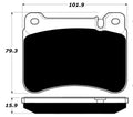 Porterfield Brake Pads for 2008 MERCEDES-BENZ SLK280 Sport Pkg