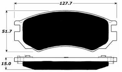 Porterfield Brake Pads for 1991 NISSAN NX Coupe 2.0L w/ABS