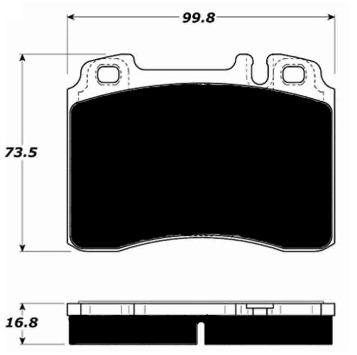 Porterfield Brake Pads for 1994 MERCEDES-BENZ SL320