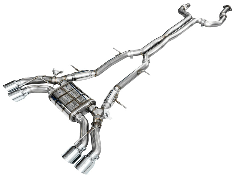AWE Tuning 2021+ Cadillac CT4-V Blackwing SwitchPath Exhaust - Chrome Silver Tips 3025-42436