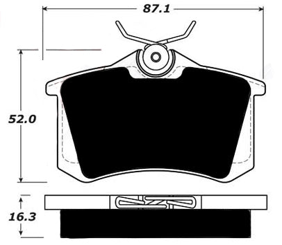 Porterfield Brake Pads for 1997 VOLKSWAGEN PASSAT GLS