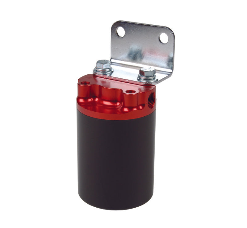 Aeromotive 100 Micron, Red/Black Canister Fuel Filter