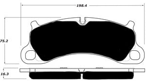 Porterfield Brake Pads for 2015 PORSCHE 911 GTS w/Iron Discs