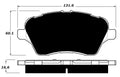 Porterfield Brake Pads for 2017 FORD FIESTA- Rear Disc