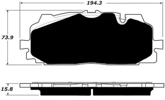Porterfield Brake Pads for 2018 AUDI Q7 - w/350mm Front Discs
