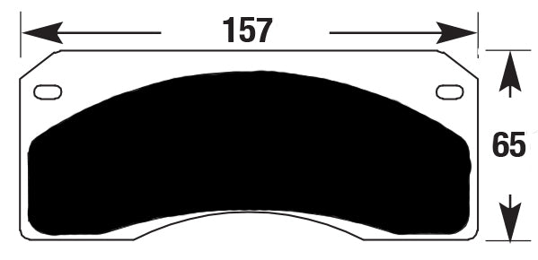 Porterfield Brake Pads for 1974 CHEVROLET CORVETTE Dual Pin