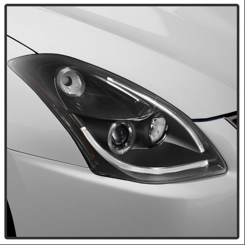 Spyder Nissan Altima 4Dr 10-12 Projector Headlights Light DRL LED Halo Blk PRO-YD-NA104D-LTDRL-BK 5076830