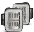 AlphaRex 19-24 Jeep Gladiator JT Nova-Series Prismatic LED Tail Lights - Chrome 602060