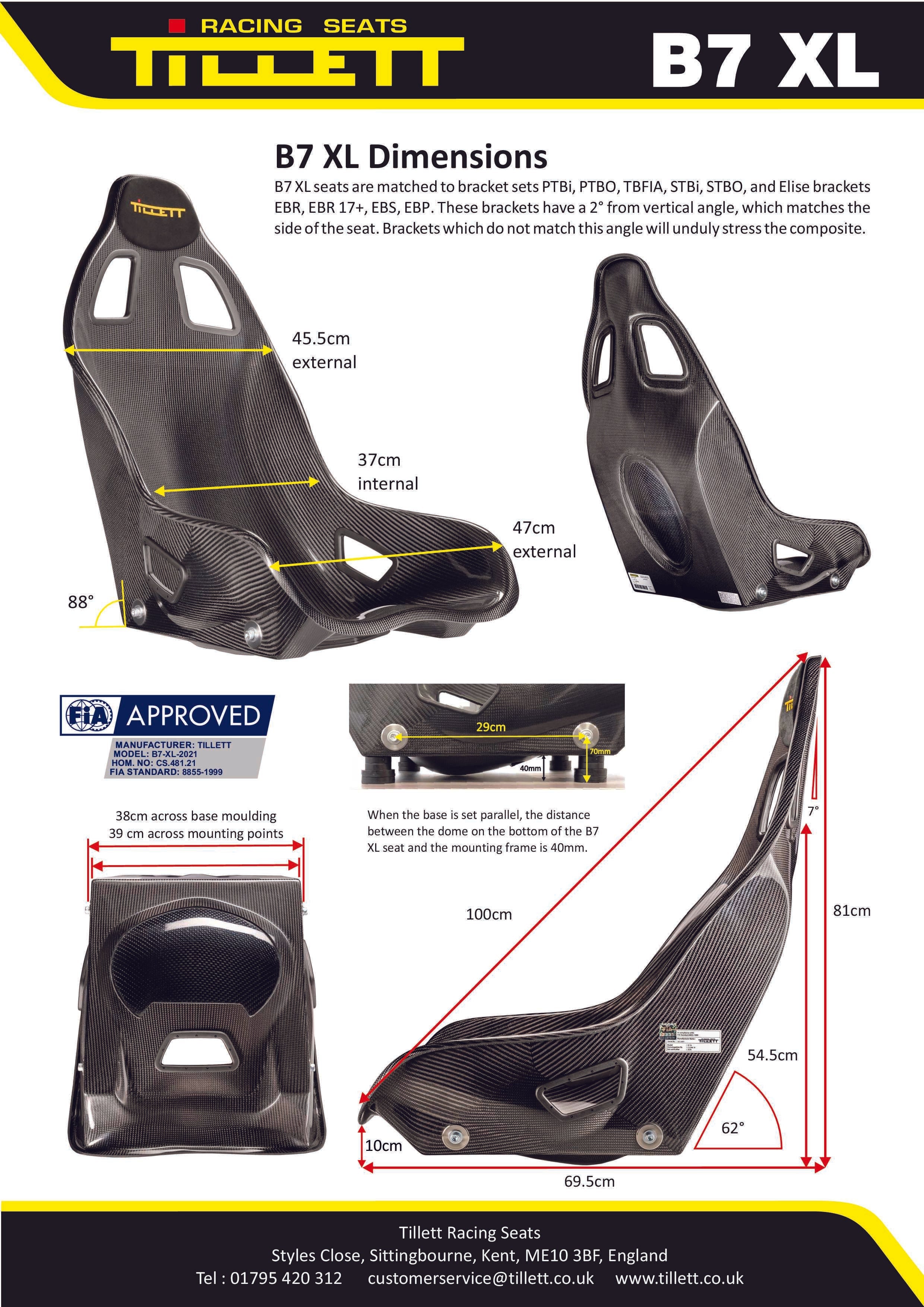 Tillett B7 Seats