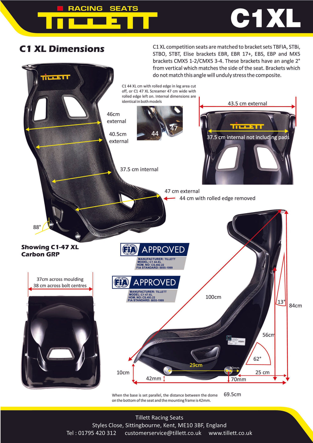 Tillett C1  Seats