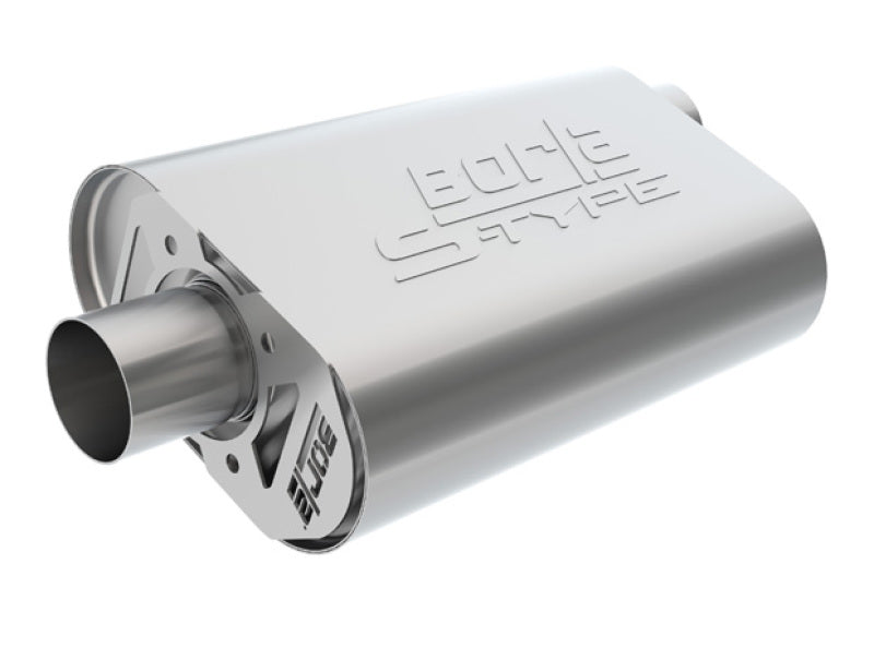 Borla CrateMuffler Big Block Chrysler/Dodge/Plymouth (Mopar) Offset/Offset 14inx4.35inx9in Muffler 400940